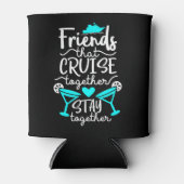 Freunde, die gemeinsam Kreuzfahrt Bleibe haben Dosenkühler (Vorderseite)