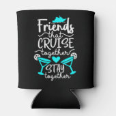 Freunde, die gemeinsam Kreuzfahrt Bleibe haben Dosenkühler (Rückseite)