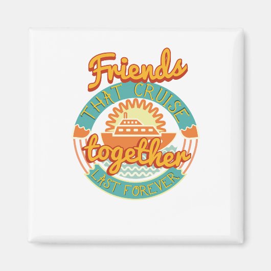 Freunde, die gemeinsam Kreuzfahrt Bleibe haben Kre Magnet (Vorne)