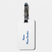 Freunde, die gemeinsam Kreuzfahrten machen Gepäckanhänger (Rückseite vertikal)