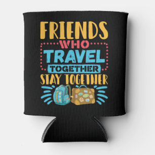 Freunde, die gemeinsam reisen, Bleibe zusammen Dosenkühler