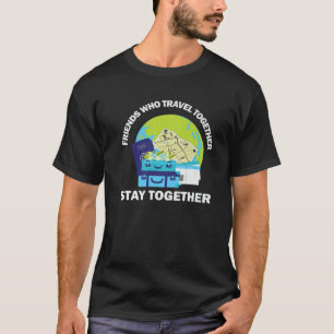Freunde, die Togather reisen, Bleibe zusammen, lus T-Shirt