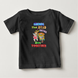 Freunde, die zusammen lesen Bleibe Baby T-shirt