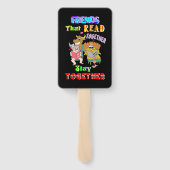 Freunde, die zusammen lesen Bleibe Fächer (Rückseite)