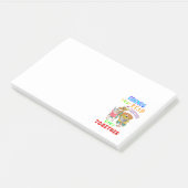 Freunde, die zusammen lesen Bleibe Post-it Klebezettel (angewinkelt)