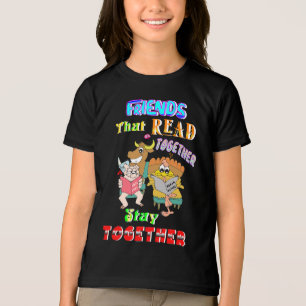 Freunde, die zusammen lesen Bleibe Tri-Blend Shirt