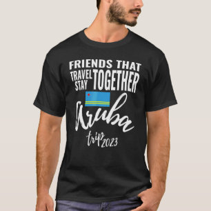 Freunde, die zusammen nach Aruba reisen Mädchenrei T-Shirt