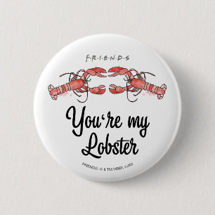FREUNDE™  Du bist mein Lobster Wasserfarbangebot Button