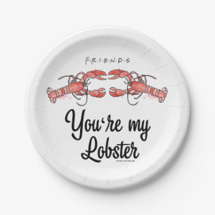 FREUNDE™  Du bist mein Lobster Wasserfarbangebot Pappteller