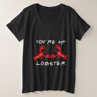 Freunde, du bist meine Languste Große Größe T-Shirt