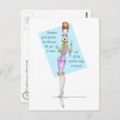 Freunde durch Gute und schlechte Haare Tage Postkarte (Vorne/Hinten)