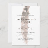 Freunde einer Feder | Erntedank Potluck Einladung (Vorderseite)