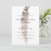 Freunde einer Feder | Erntedank Potluck Einladung (Stehend Vorderseite)