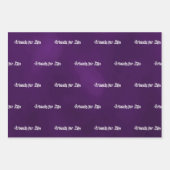 Freunde eines lila rosa Skripts Geschenkpapier Set (Vorderseite)