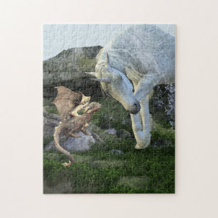 Freunde Einhorn und Baby Drache Fairy Tail Puzzle