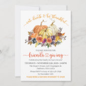 Freunde Erntedank Mittagessen, Herbstkürme Einladung (Vorderseite)