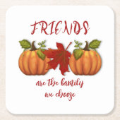 Freunde Familie Wir wählen Pumpkins Rechteckiger Pappuntersetzer (Vorderseite)