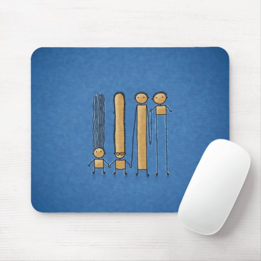 Freunde (Farbe 2) Mousepad (Mit Mouse)