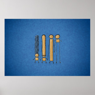 Freunde (Farbe 2) Poster