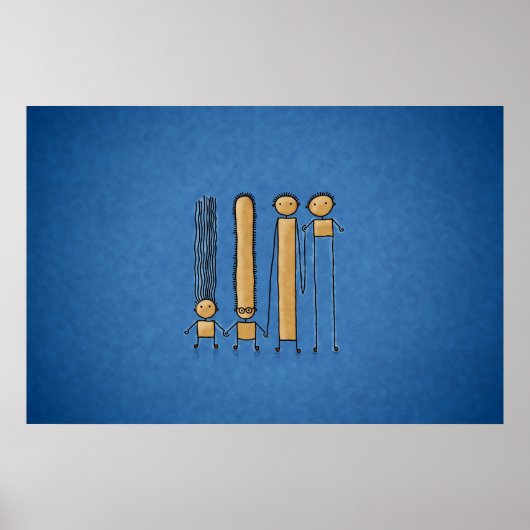 Freunde (Farbe 2) Poster (Vorne)