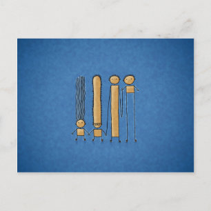 Freunde (Farbe 2) Postkarte