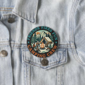 Freunde Feuer Spaß Camping-Crew-Schild Button (Beispiel)