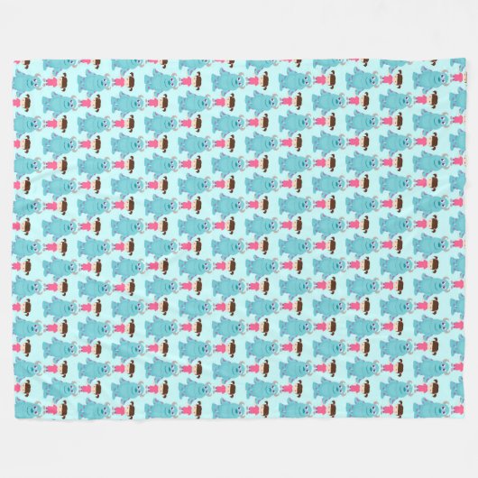 Freunde Fleecedecke (Vorderseite (Horizontal))