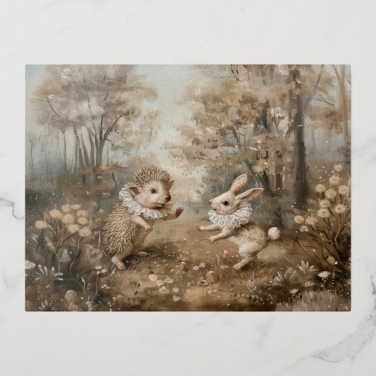 Freunde - Foil Postcards Folien Feiertagspostkarte (Vorderseite)