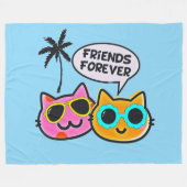 Freunde Forever Cat Fleece Blanket! (Vorderseite (Horizontal))