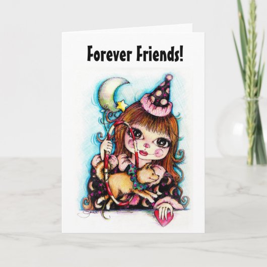 Freunde Forever Circus Dog Card Karte (Vorderseite)