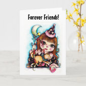 Freunde Forever Circus Dog Card Karte (Gelbe Blume)