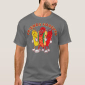 Freunde Forever Hot Dog Ketchup Mustard Funny T-Shirt (Vorderseite)