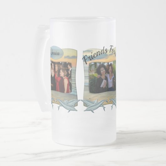 Freunde Forever Ocean Sunset 0735 Mattglas Bierglas (Vorderseite Links)