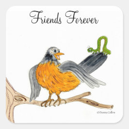 Freunde Forever Robin Aufkleber
