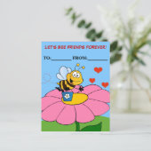 Freunde Forever Valentine Exchange Feiertagspostkarte (Stehend Vorderseite)