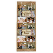Freunde Foto sammeln DIY-Bild 6 pic jute Geschenktüte Für Weinflaschen (Rückseite)