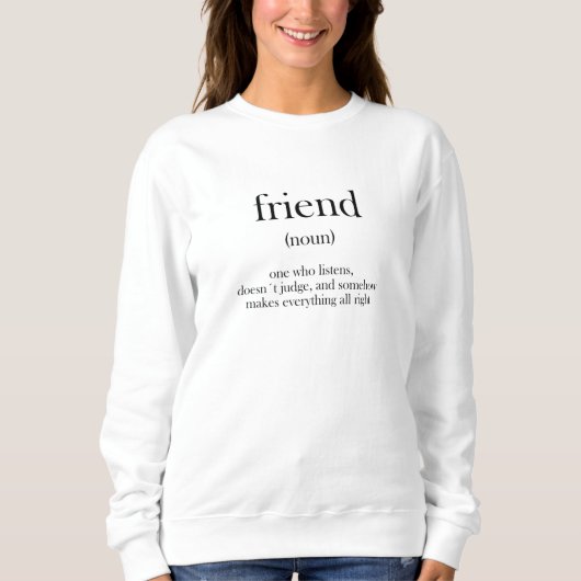 Freunde Freundschaft Liebe Geschenk Bester Freund  Sweatshirt (Vorderseite)