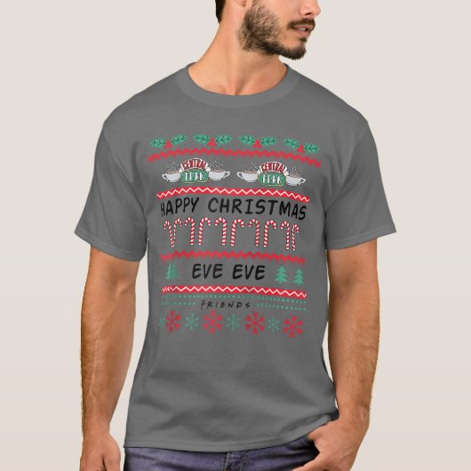 Freunde Frohe Weihnachtsabend Abend Pullover Baseb (Vorderseite)