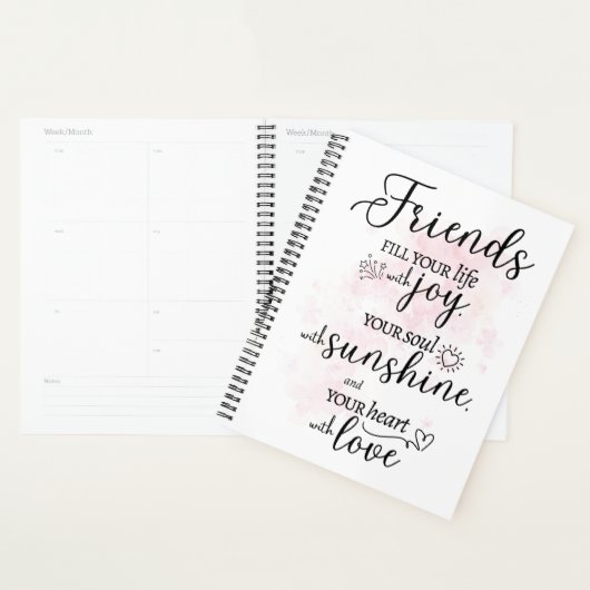 Freunde füllen Ihr Leben mit Freude aus Planer (Anzeige)