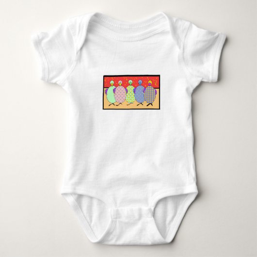 FREUNDE FÜNF SCHICKS BABY STRAMPLER (Vorderseite)