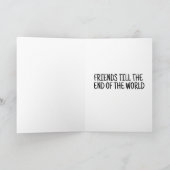 FREUNDE FÜR GAS MASK BESTIES GREETCARD DANKESKARTE (Innenseite)