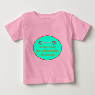 Freunde für immer 2 Herz Cyan White Saint Thomas Baby T-shirt