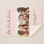 Freunde für immer BESTE FREUNDIN Rose Gold Rose Fo Sherpadecke (Vorderseite (Horizontal))