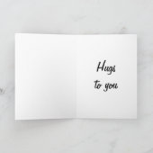 Freunde für immer - Cat Hugs Bär Karte (Innenseite)