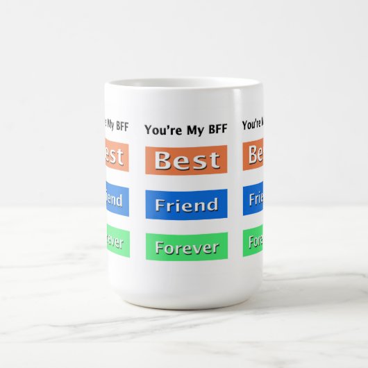 Freunde für immer der beste Freund Kaffeetasse (Mittel)