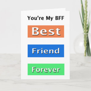 Freunde für immer der beste Freund Karte
