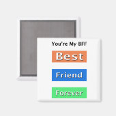 Freunde für immer der beste Freund Magnet (Vorderseite/Rückseite)