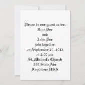 Freunde für immer Einladung zur Hochzeit (Rückseite)