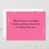 Freunde für immer Einladung zur Hochzeit (Vorne/Hinten)