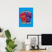 Freunde für immer - Erdnussbutter und Jelly Kawaii Poster (Heimbüro)